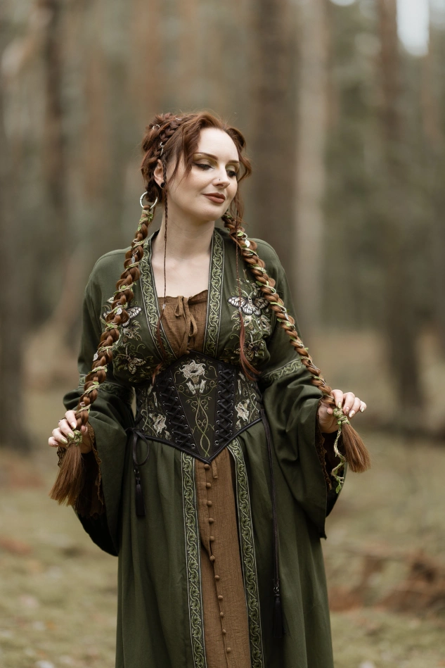 DARK BOTANY KIMONO MAXI
