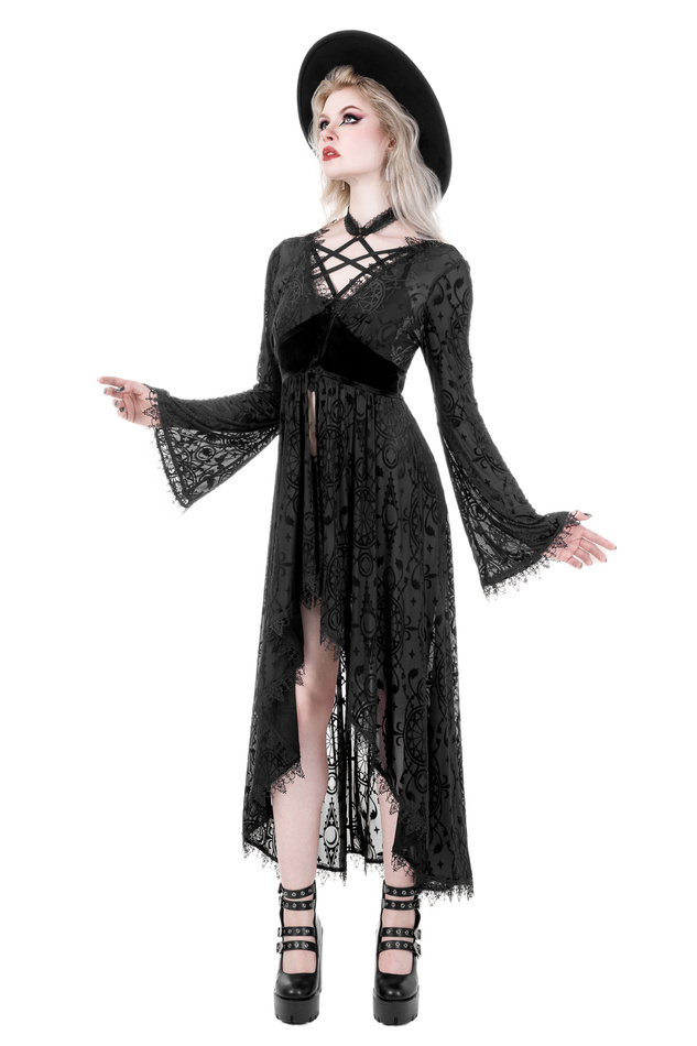 DARK ANGEL BURNOUT DUSTER gotycka narzutka