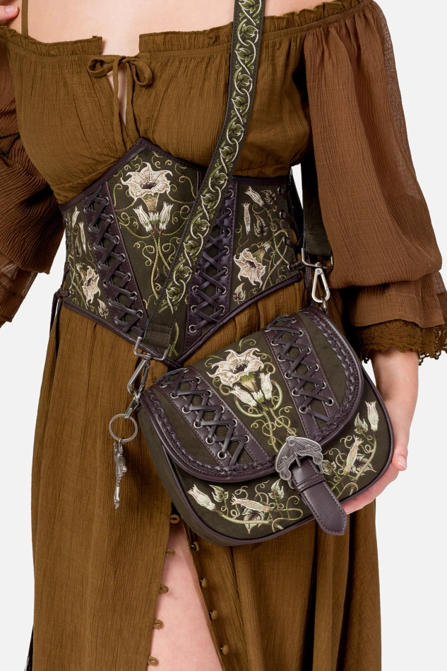 Haftowana Torebka na ramię Moonflower
