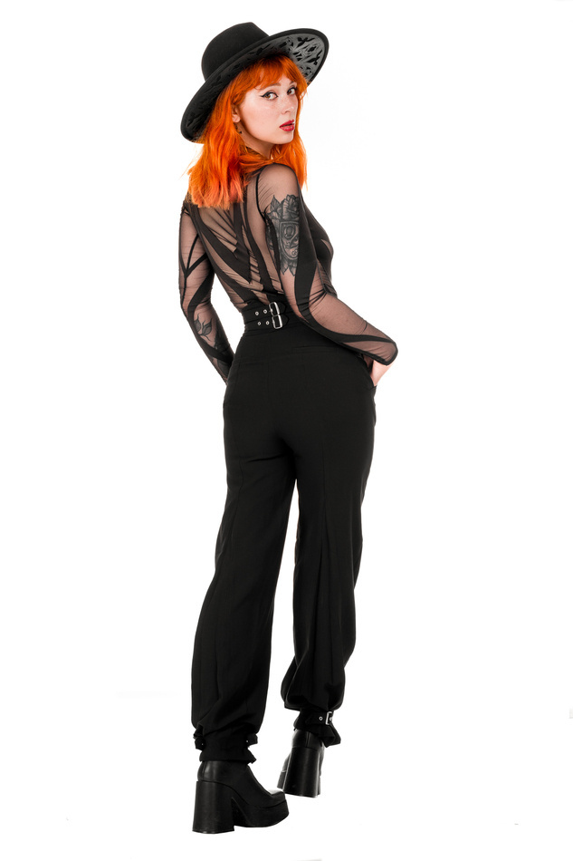 BUCKLE UP ELEGANT TROUSERS mit hoher Taille