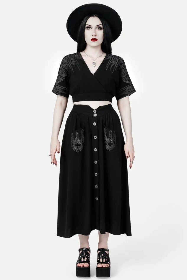 HERESY MIDI SKIRT