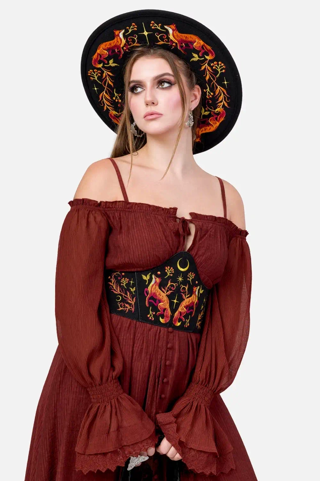 NIGHT CALLING DRESS ROSEWOOD