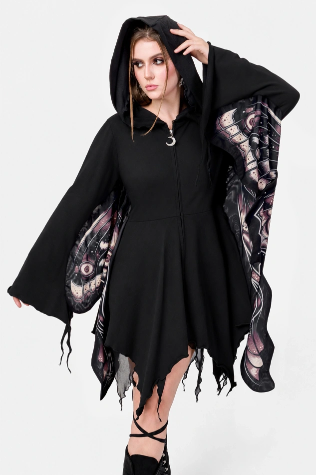 ASHIRA MOTH HOODIE